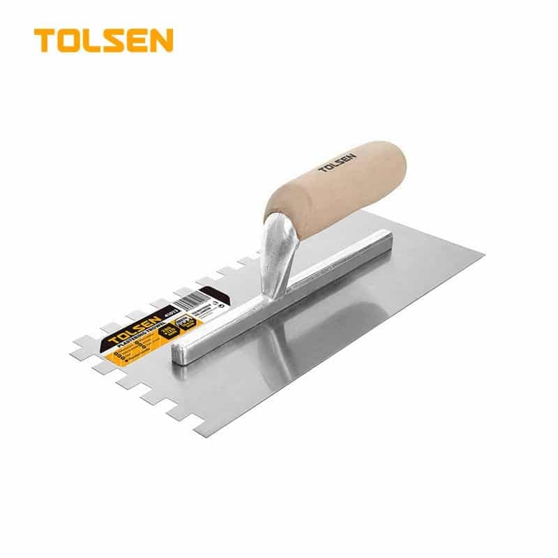 PLASTERING TROWEL WITH TEETH