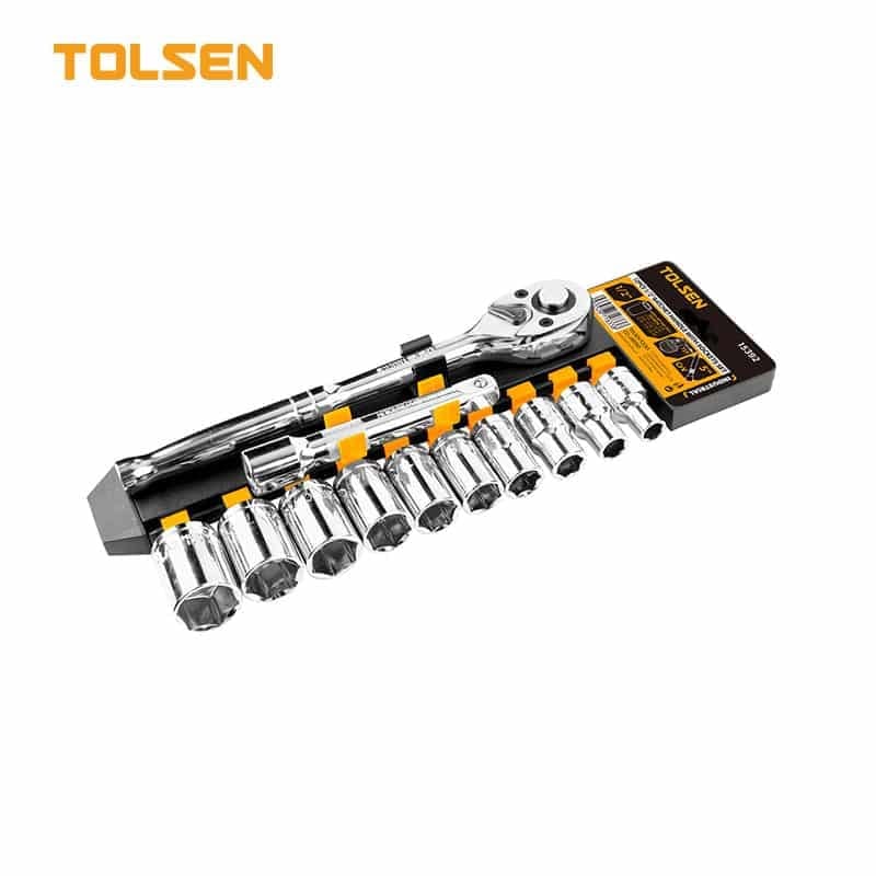 12PCS 1/2″ RATCHET HANDLE WITH SOCKETS SET