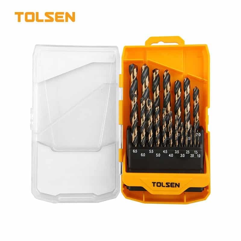 19PCS BLACK & GOLD HSS TWIST DRILL BITS SET (INDUSTRIAL)
