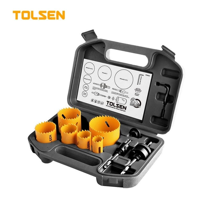 9PCS BI-METAL HOLE SAW SET